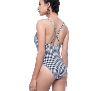GINGHAM ONE PIECE SWIMSUIT